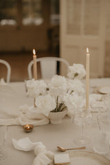 PARCHMENT Hand Dipped Taper Candles Set of 8