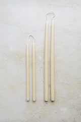 PARCHMENT Hand Dipped Taper Candles Set of 8