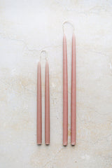 ROSE DAWN Hand Dipped Taper Candles Set of 8