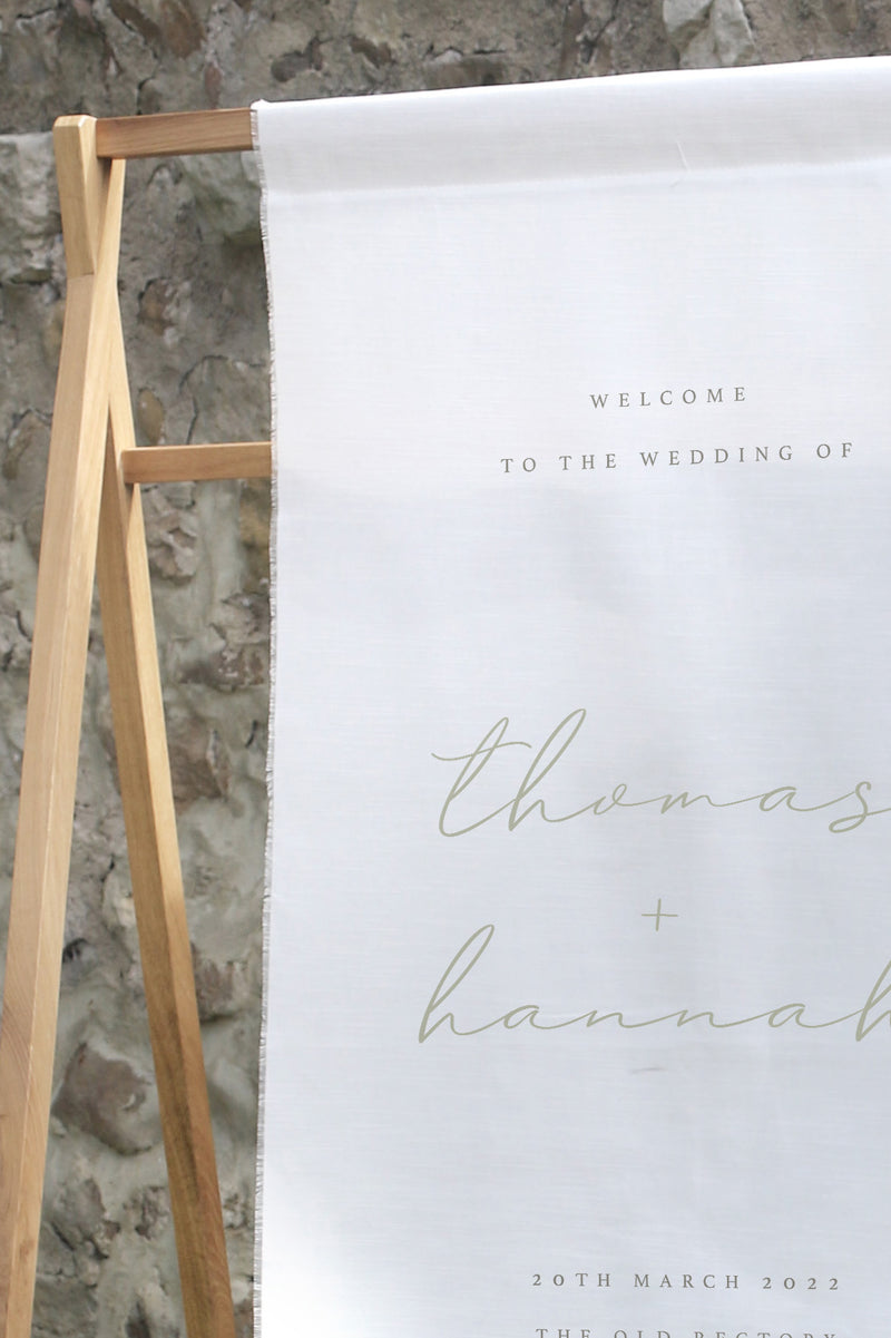 Liliah Linen Welcome Sign – Smith & The Magpie