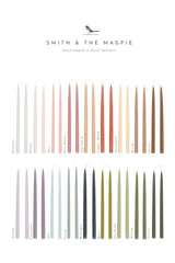 MOCHA Hand Dipped Taper Candles Set of 8