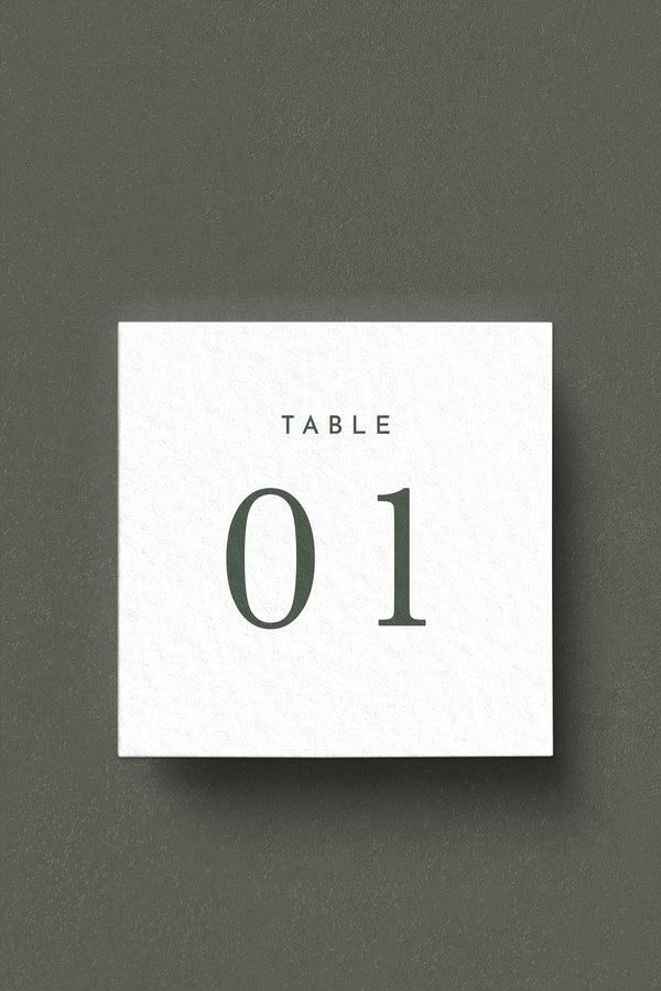 Richmond Table Numbers - Set of 10