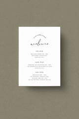The Typist Wedding Weekend Card