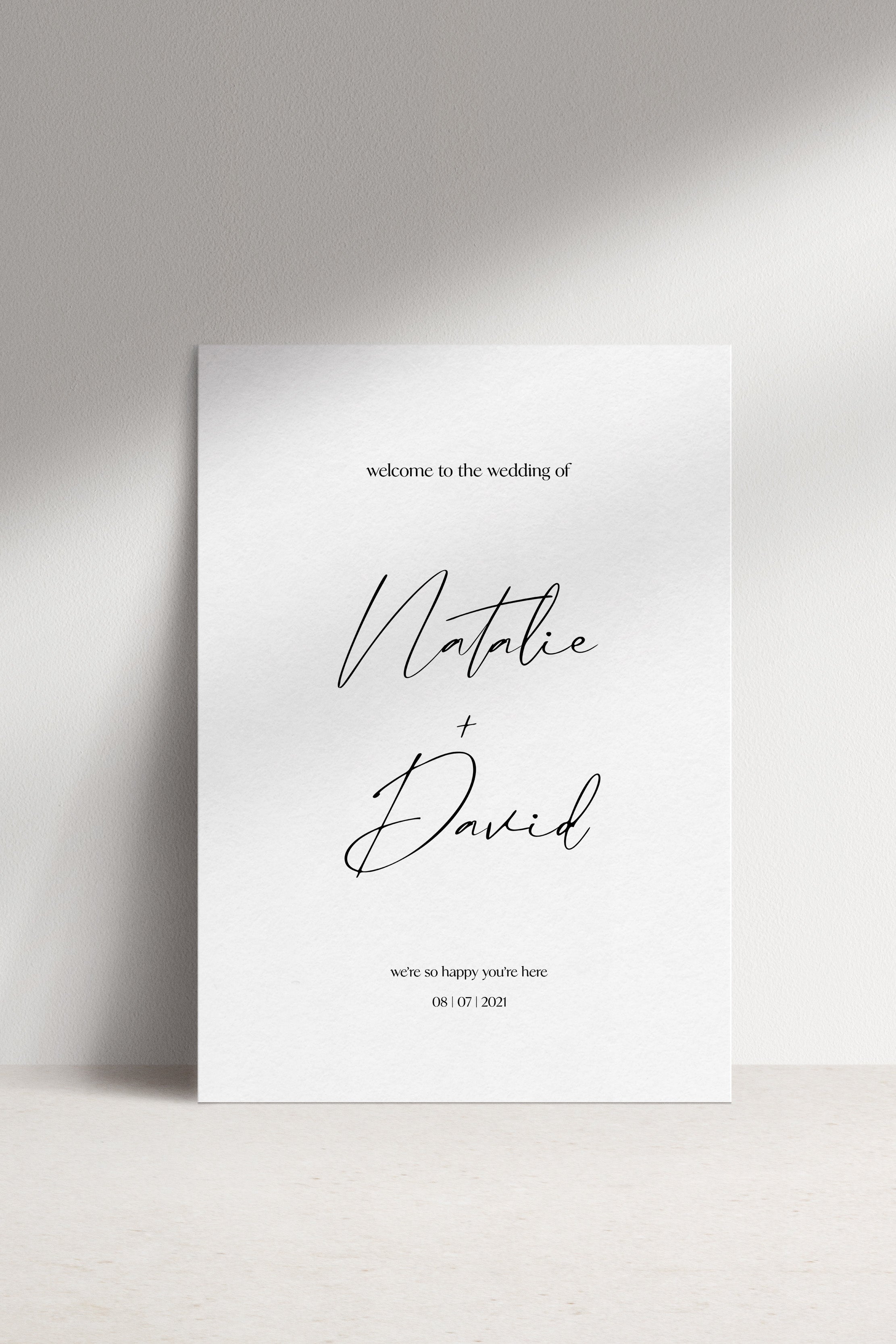 The Typist A1 Wedding Welcome Sign – Smith & The Magpie