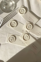 Liliah Vellum + Wax Seal Place Cards