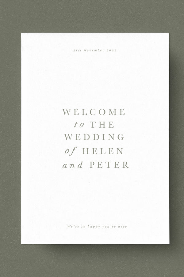Middleton A1 Wedding Welcome Sign