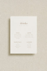 August Bar Menu