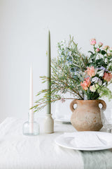 Stemmed Bud Vases in Clear Glass - Set of 2