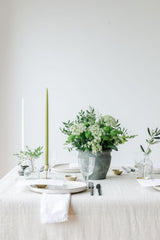 Clear Glass Candle Holders - Set of 2