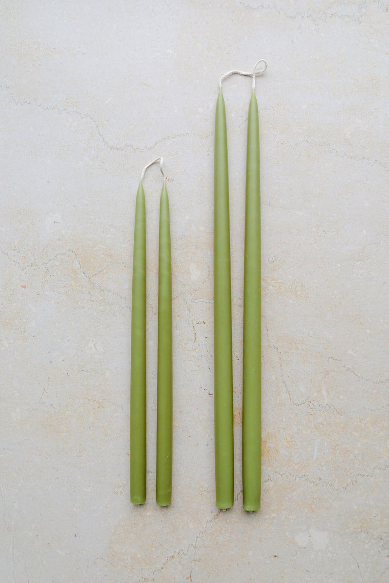 MOSS Hand Dipped Taper Candles Set of 8